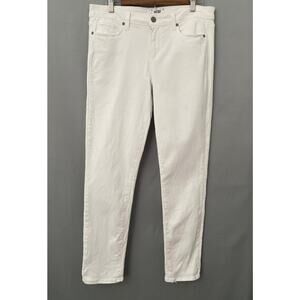 Paige White Skyline Ankle Peg Skinny Leg Jeans Size 31 Stretch Casual Preppy USA
